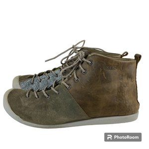 KEEN East Side Womens Sz 10.5 Leather Suede Lace Up Ankle Boots